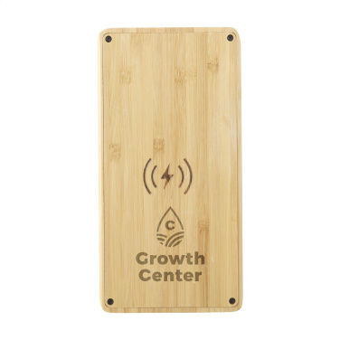 Logo trade promotional item photo of: Solar Powerbank 8000+ Wireless Charger