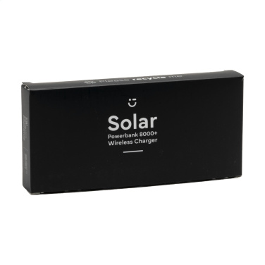 Logo trade promotional items picture of: Solar Powerbank 8000+ Wireless Charger