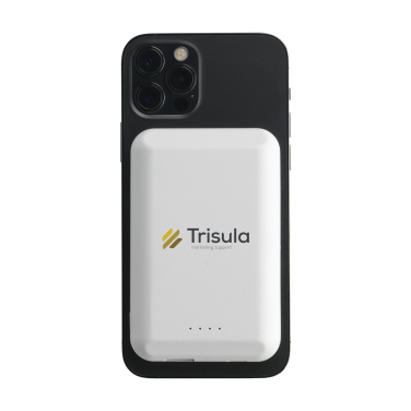 Logo trade corporate gift photo of: Force Magnetic RCS Recycled Wireless Powerbank 5000