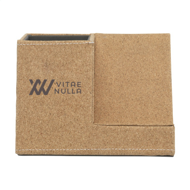 Logo trade corporate gifts image of: Ecork Pen Holder Wireless Charger