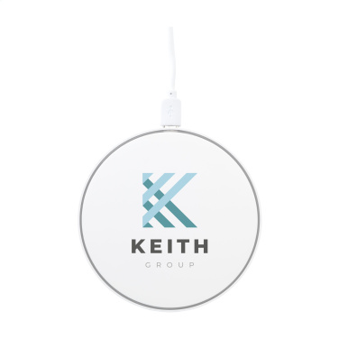 Logo trade promotional items image of: Coil RCS Recycled Wireless Charger
