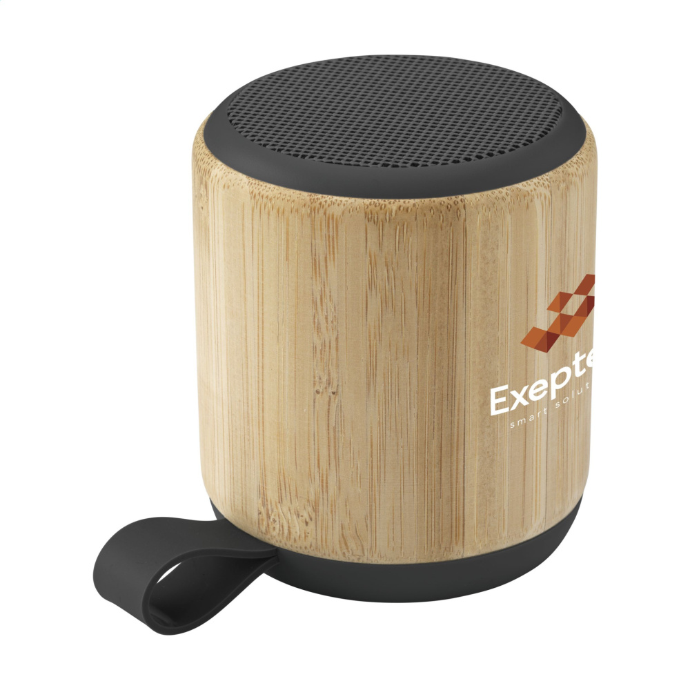 Logo trade advertising product photo of: Timor Bamboo Wireless Speaker