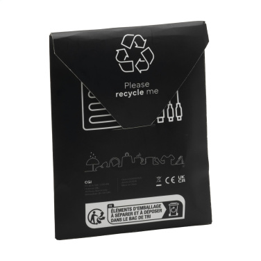 Logo trade promotional gifts image of: Charging Cable RCS Recycled ABS-TPE