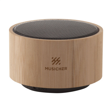 Logo trade promotional gifts image of: Wave Bamboo Wireless Speaker