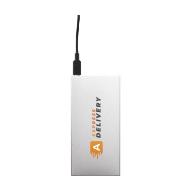 Logotrade promotional product picture of: Tecco GRS Recycled Alu Powerbank 5000 external charger