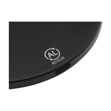 Logotrade promotional products photo of: Tecco GRS Recycled Alu 15W Wireless Charger