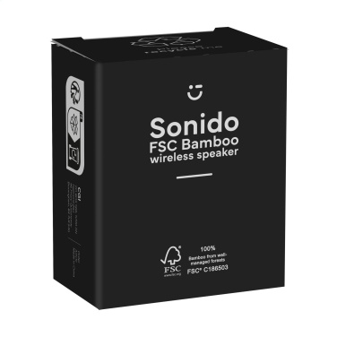 Logo trade advertising products picture of: Sonido 5W Bamboo wireless speaker