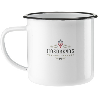 Logo trade promotional gift photo of: Retro Enamel Mug 350 ml