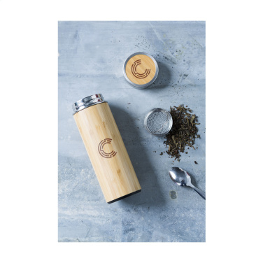 Logotrade promotional merchandise picture of: Osaka 360 ml bamboo thermo bottle/thermo cup