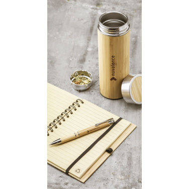Logotrade promotional merchandise image of: Osaka 360 ml bamboo thermo bottle/thermo cup