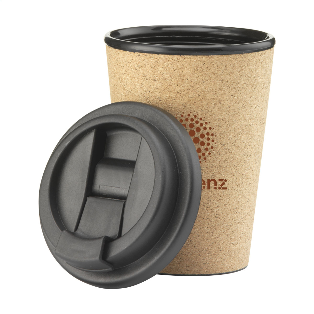 Logotrade promotional item image of: Attea Cork 350 ml coffee cup