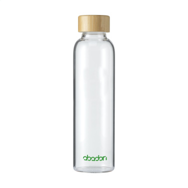 Logotrade advertising product picture of: Senga Glass Bamboo 500 ml drinking bottle