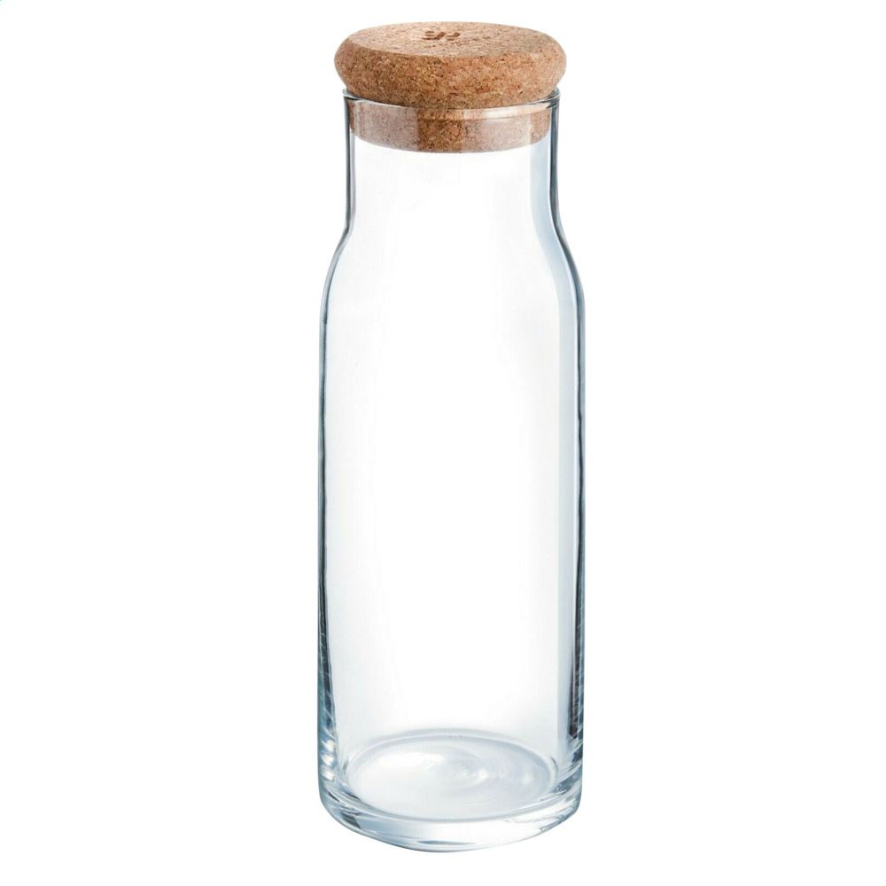Logo trade corporate gifts image of: Algarve Carafe 1 L with a cork cap