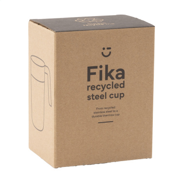 Logo trade promotional giveaways image of: Fika RCS Recycled Steel Cup 400 ml thermo cup