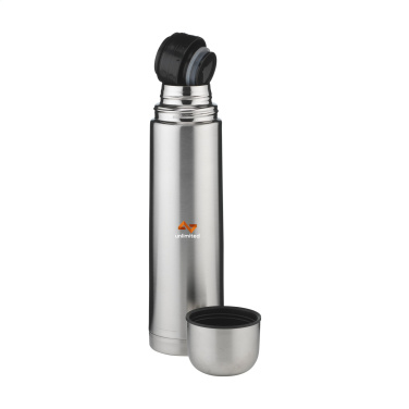 Logo trade promotional items image of: Thermotop Maxi RCS Recycled Steel 1,000 ml thermobottle