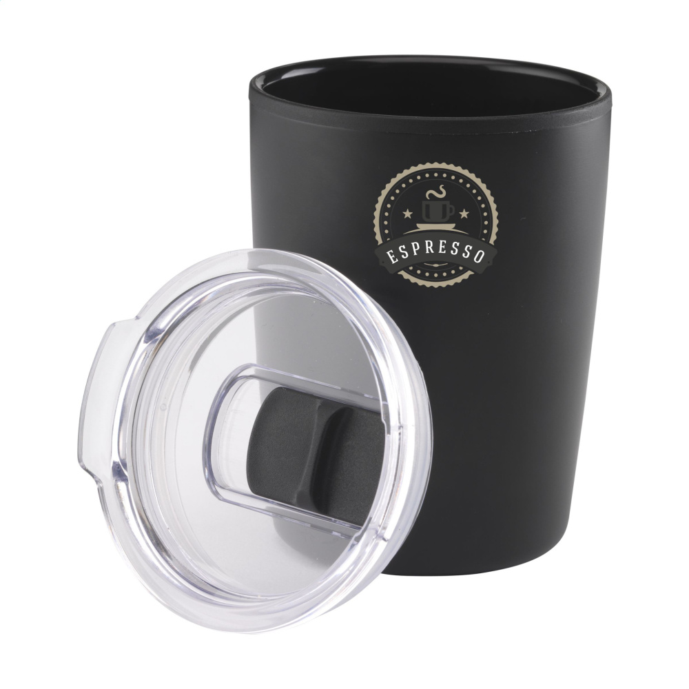 Logo trade corporate gifts picture of: Espresso-to-Go Mug RCS Recycled Steel 170 ml