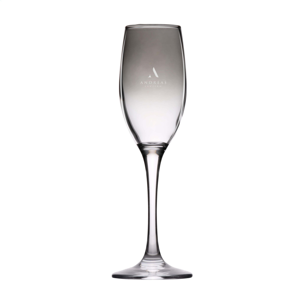 Logo trade promotional merchandise photo of: Smokey Champagne glass 180 ml