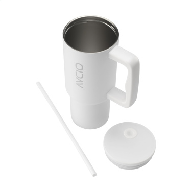Logotrade promotional merchandise picture of: Rhino RCS Recycled Steel Cup 900 ml