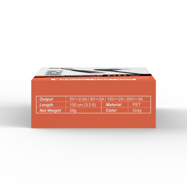 Logotrade advertising products photo of: DATA TRANSFER CABLE Boost Link Nylon LK50CL Type C Lightning