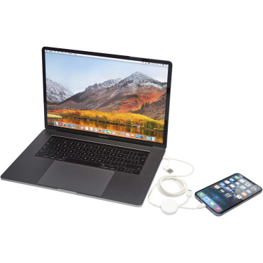 Logotrade promotional items photo of: Citala 5-in-1 recycled plastic 150 cm data sync and 27W fast charge cable