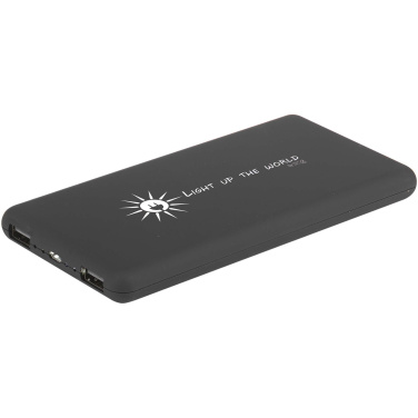 Logo trade promotional products image of: SCX.design P30 8000 mAh light-up solar power bank