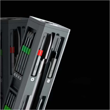 Logo trade business gift photo of: SCX.design T20 30-piece screwdriver and repair set in aluminium case