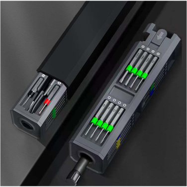 Logotrade promotional gifts photo of: SCX.design T20 30-piece screwdriver and repair set in aluminium case