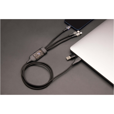 Logo trade promotional product photo of: SCX.design C50 5-in-1 fast charging 100W/5A cable with digital display