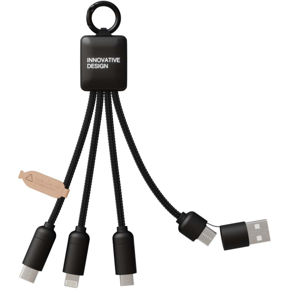 Logo trade business gifts image of: SCX.design C13 15W 5-in-1 charging cable
