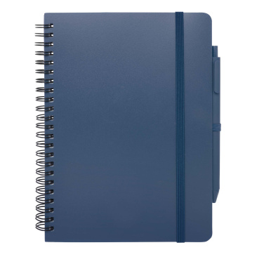 Logotrade corporate gift picture of: Thalaasa A5 ocean-bound hard cover notebook with ballpoint pen (black ink)