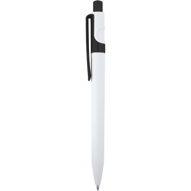 Logo trade corporate gifts image of: Unica recycled plastic ballpoint pen (black ink)