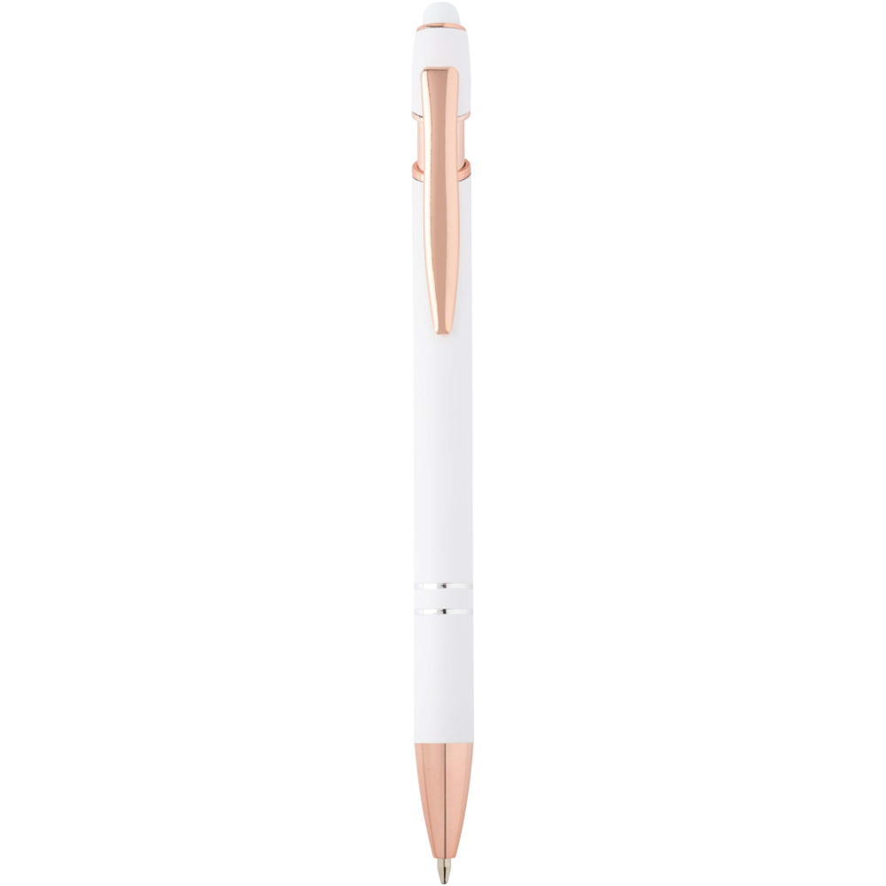Logotrade promotional merchandise image of: Nanna ballpoint pen with rose gold finish (blue ink)