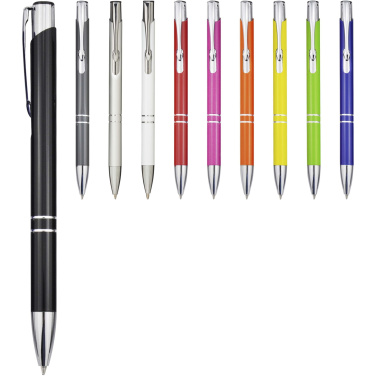 Logotrade corporate gift image of: Moneta recycled aluminium ballpoint pen (blue ink)