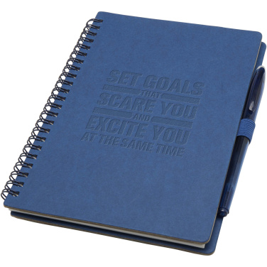 Logo trade promotional products picture of: Slate reusable soft cover notebook and pen set (black ink)