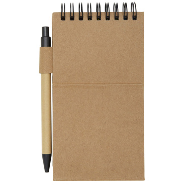 Logo trade promotional gift photo of: Flipper sticky notepad with ballpoint pen (black ink)