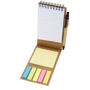 Logo trade corporate gift photo of: Flipper sticky notepad with ballpoint pen (black ink)