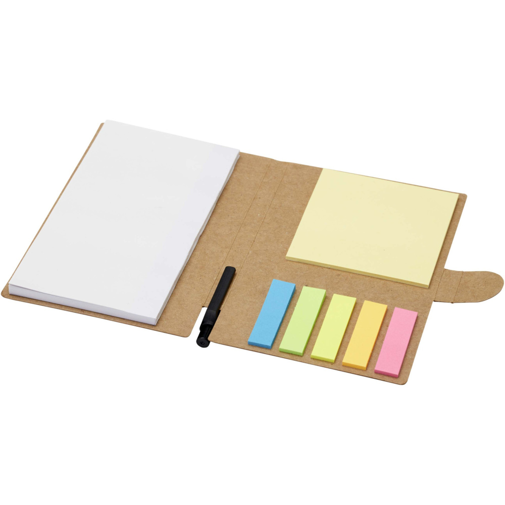 Logotrade promotional giveaway image of: Swift sticky notes booklet with ballpoint pen (black ink)