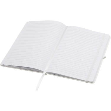 Logo trade corporate gifts picture of: Teak A5 recycled hard cover notebook with lined pages