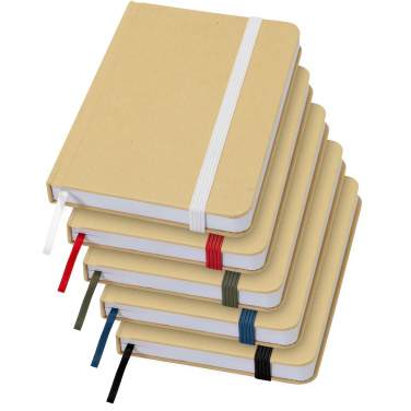 Logotrade promotional product image of: Reed A6 recycled hard cover notebook with plain pages