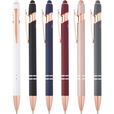 Logotrade promotional giveaway picture of: Nanna ballpoint pen with rose gold finish (black ink)