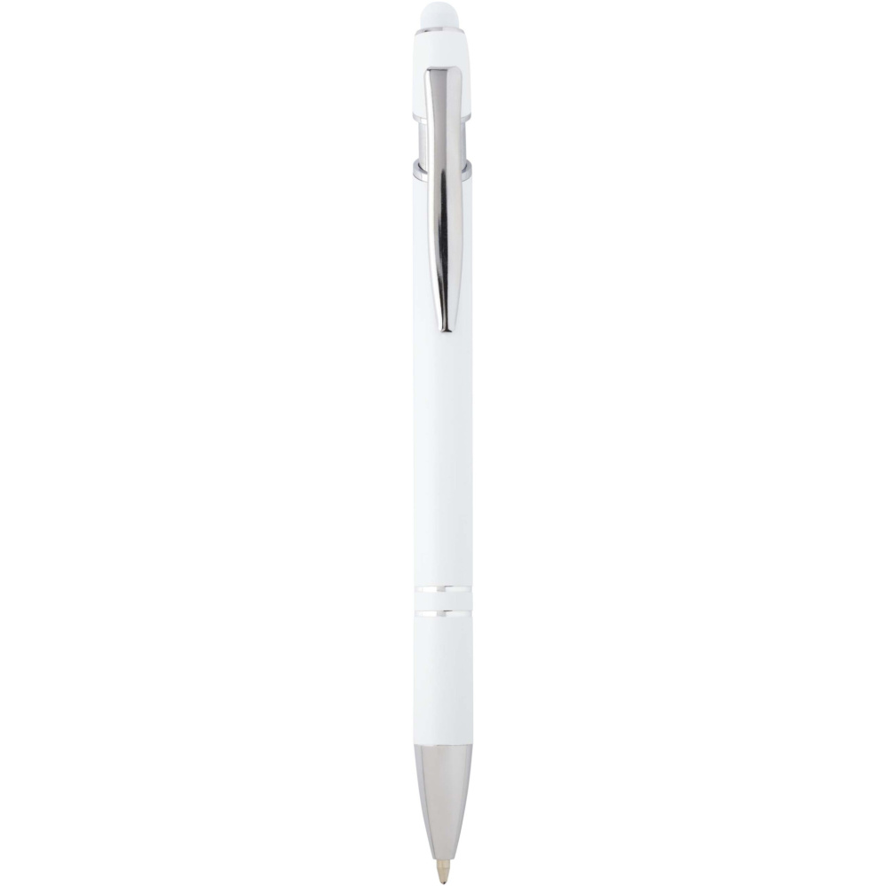Logo trade promotional gifts picture of: Kish ballpoint pen with silver finish (black ink)