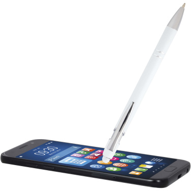 Logo trade promotional giveaways image of: Kish ballpoint pen with silver finish (black ink)