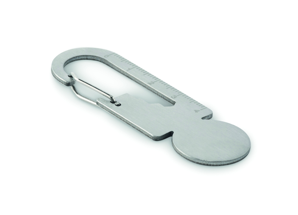 Logo trade business gift photo of: Multifunctional key ring token