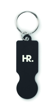Logotrade promotional items photo of: Key ring with trolley token