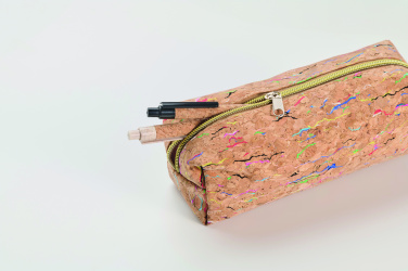 Logo trade promotional gift photo of: Coloured cork pencil case