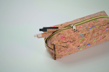 Logo trade corporate gift photo of: Coloured cork pencil case
