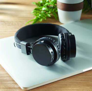 Logo trade promotional products picture of: ABS wireless foldable headphone