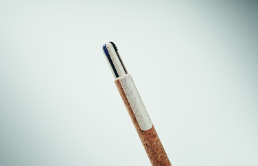 Logotrade corporate gifts photo of: Cork 4-colour ink ball pen