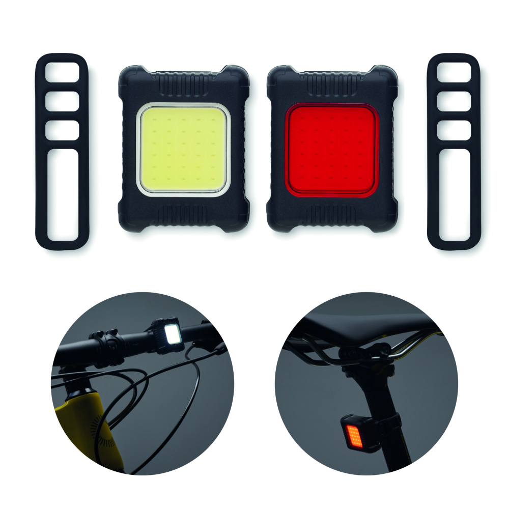 Logotrade promotional merchandise picture of: Rechargeable bike light set