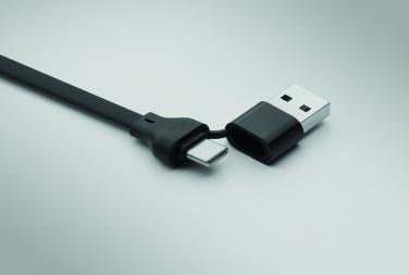 Logotrade promotional giveaway image of: 60W cable keyring recycled ABS